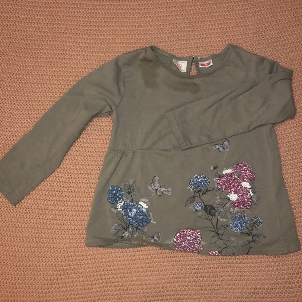 Zara Baby Long-sleeve tee gray